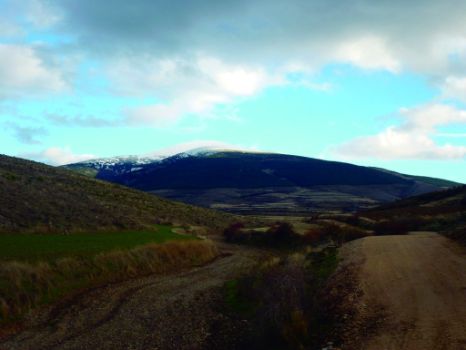Paisaje por el tramo hacia Aldehuela